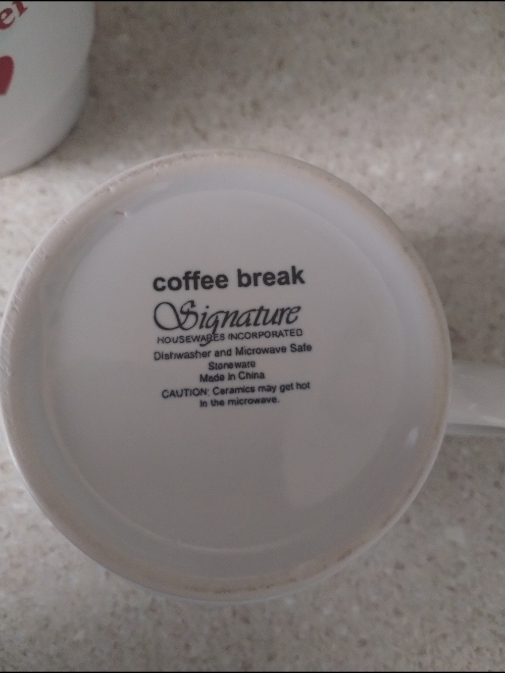 Signature White Mugs Stackable Set - Picture 3 of 3